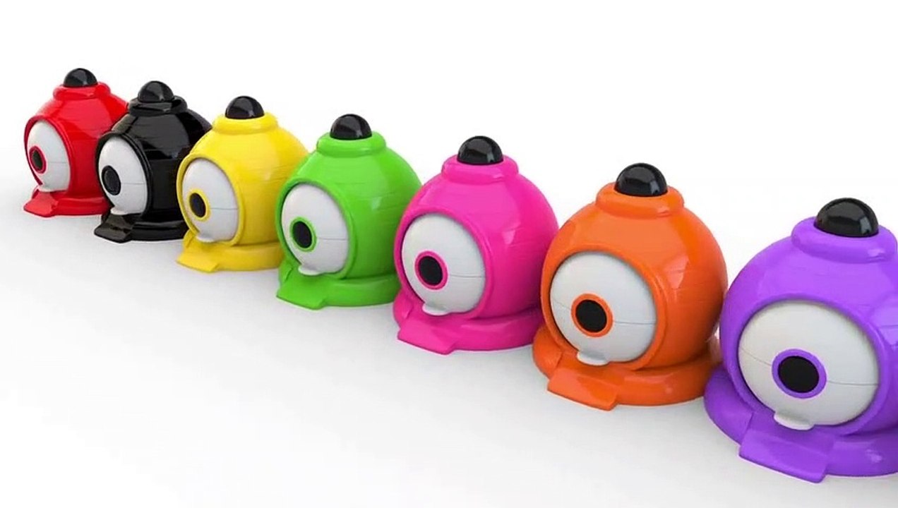 Learning Colors Street Vehicles Names and Sounds for kids with Lot of 3D Surprise Balls