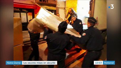 Incendie de Notre-Dame de Paris : les œuvres continuent d'être mises en sécurité