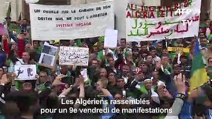 Algérie: 9e vendredi de manifestations, Bensalah sur la sellette