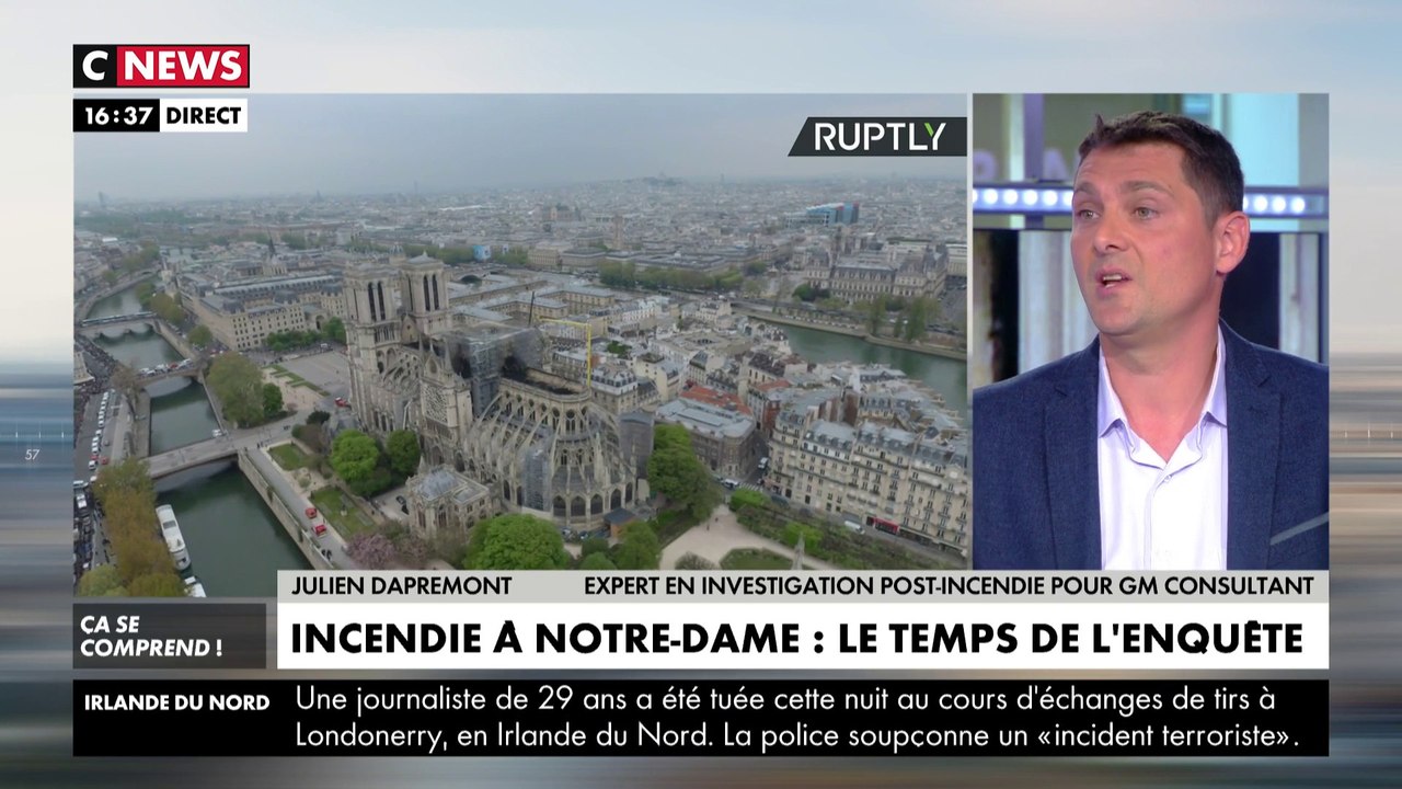 Notre-Dame : un feu "couvant" à l'origine de l'incendie ?