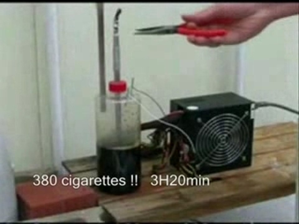 experience sur la cigarette