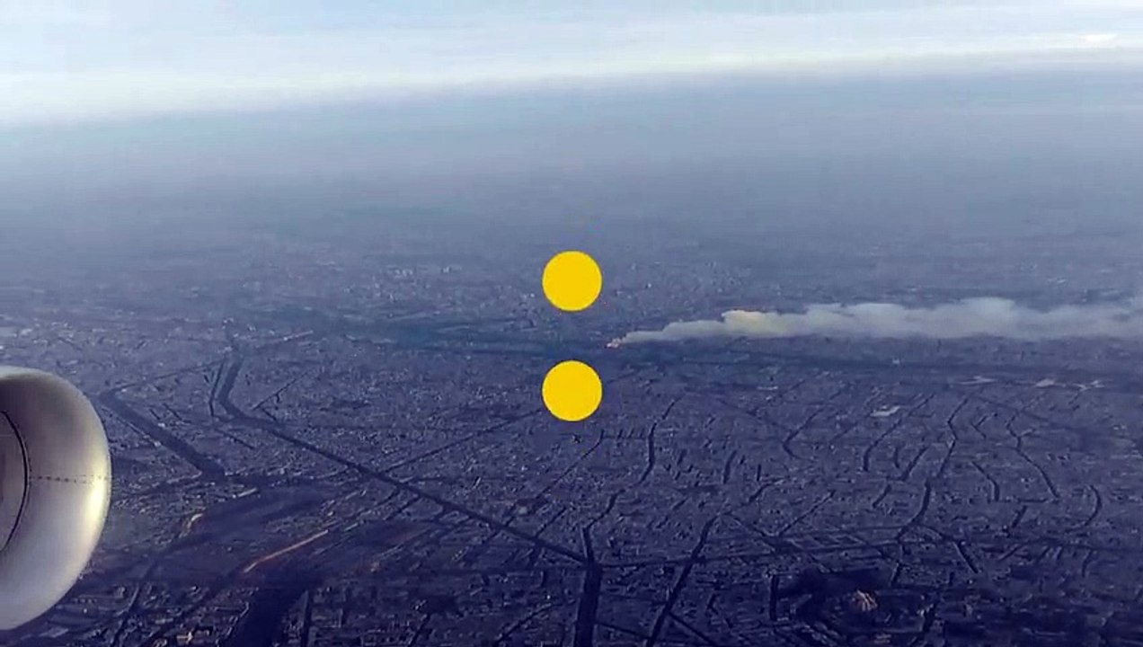 Notre-Dame de Paris : l'incendie vu du ciel