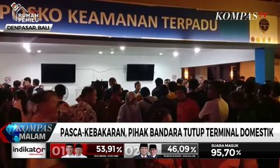 Pasca Kebakaran, Pihak Bandara Ngurah Rai Tutup Terminal Domestik