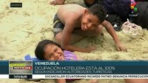 Venezolanos disfrutan días de Semana Santa en playas del país