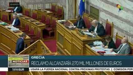 Grecia: Parlamento insta al gob. a solicitar indemnización a Alemania
