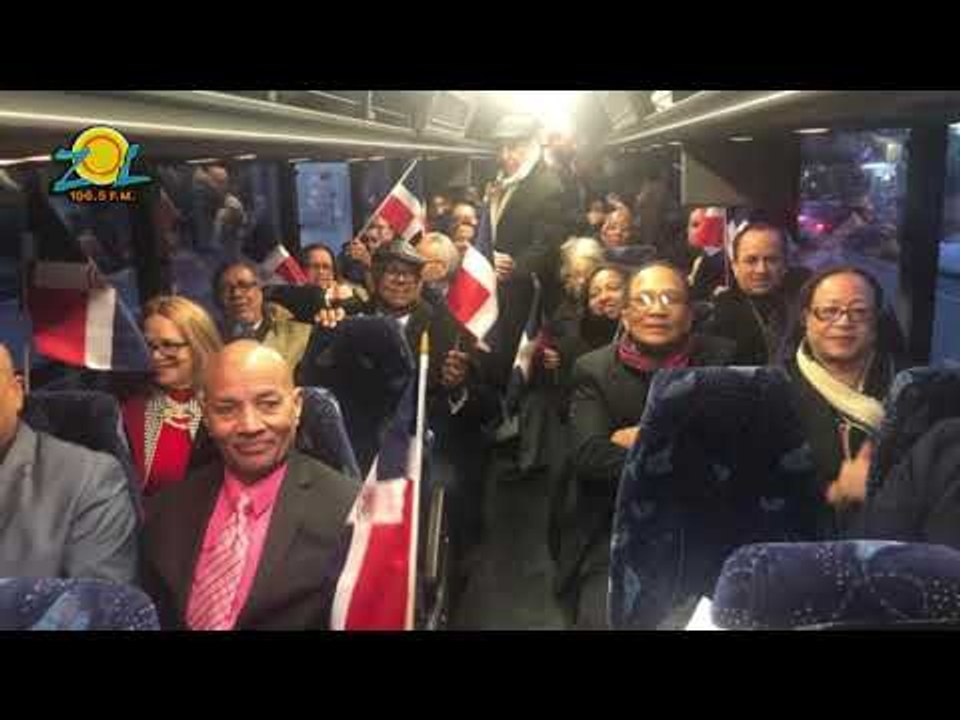 José Zavala reporta dominicanos se movilizan de NY a Washington para el dia los dominicanos