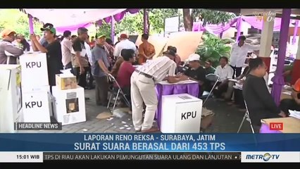 14 Kecamatan di Surabaya Mulai Lakukan Rekapitulasi Suara