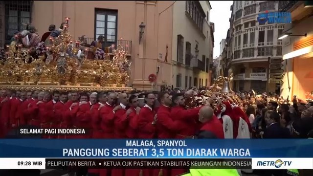 Perayaan Kamis Putih di Malaga