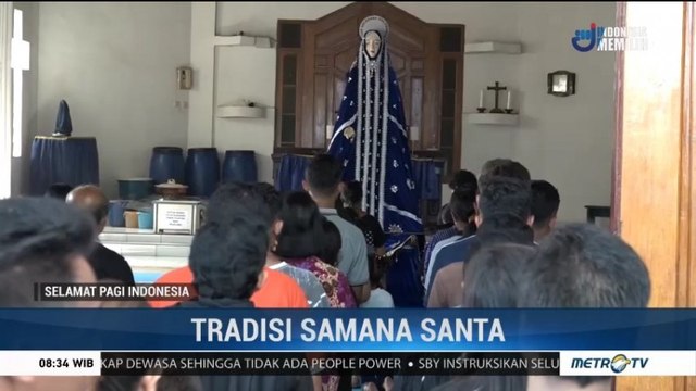 Ribuan Umat Katolik Hadiri Samana Santa di Larantuka