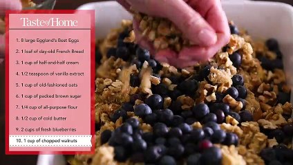 Blueberry Crunch Breakfast Bake in Partnership with Eggland's Best