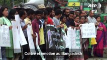 Emotion au Bangladesh après la mort d'une femme brûlée vive