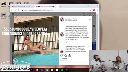 Ava Louise on beef with Bhad Bhabie, Skinnyfromthe9, Fat People, Poor People & More_ 2019 APRIL.