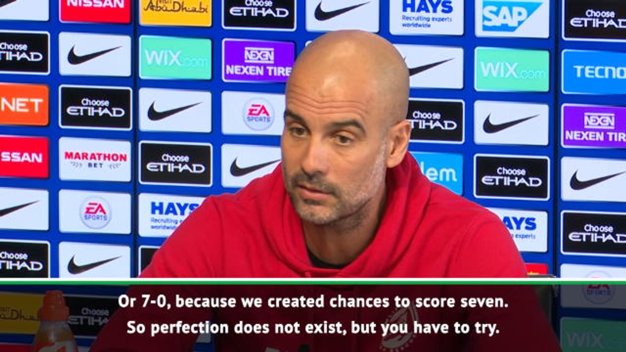 Perfection does not exist but you have to try - Guardiola