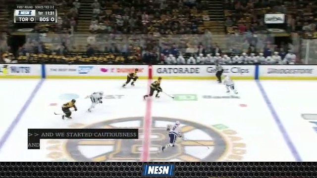 Bruins Not Putting Puck On Net In First Period Vs. Maple Leafs