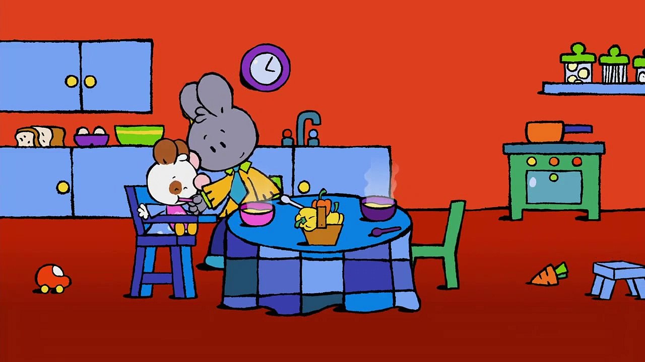 Petit Lapin Blanc: Faites d'abord magie et dégustez la soupe au chili jaune | Dessins Animé Bébé