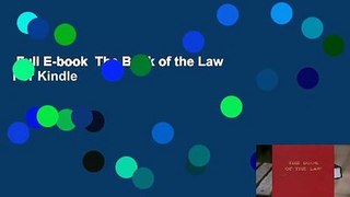 Full E-book  The Book of the Law  For Kindle