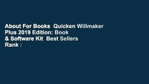About For Books  Quicken Willmaker Plus 2019 Edition: Book & Software Kit  Best Sellers Rank : #2