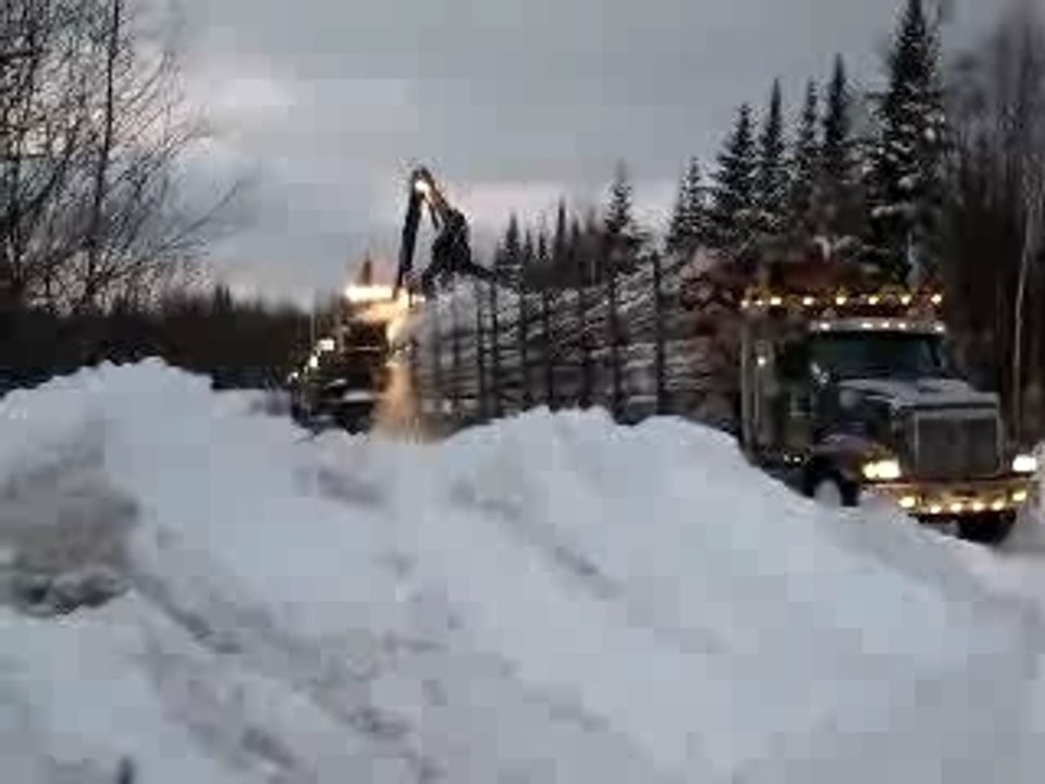 Chargement du Truck de bois