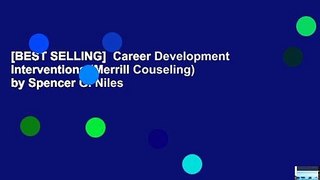 [BEST SELLING]  Career Development Interventions (Merrill Couseling) by Spencer G. Niles