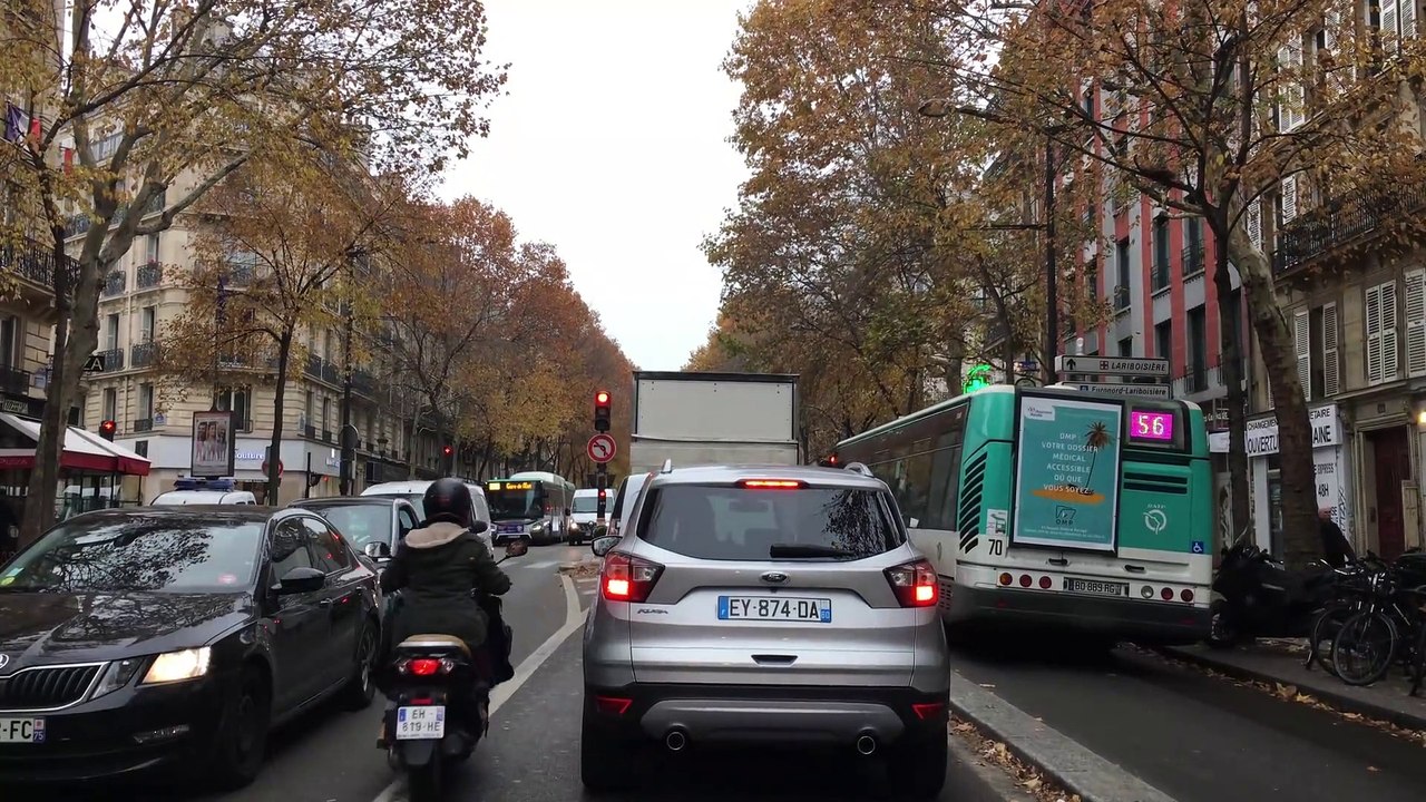 Paris 4K - Nightlife Strip Day Drive