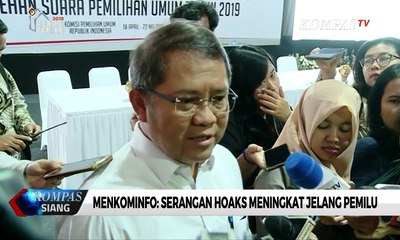 Menkominfo: Serangan Hoaks Meningkat Jelang Pemilu