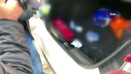 Pet şişe içerisinde uyuşturucu yakalandı