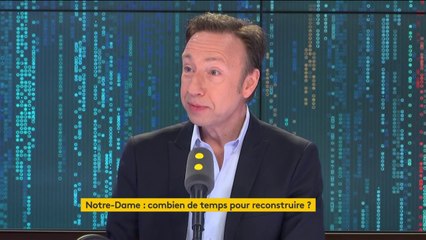 Macron veut reconstruire Notre-Dame en 5 ans : "C'est au leader de fixer un objectif", réagit S. Bern