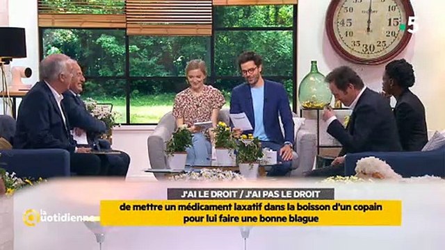 Fou rire sur le plateau de La quotidienne sur France 5 après une question très étrange... Regardez