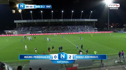 Victoire 2 à 0 pour Rodez face à Bourg-en-Bresse