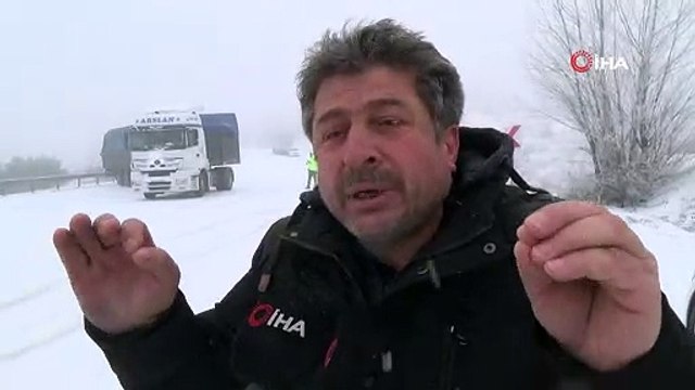 KARDAN DOLAYI TOKAT-SİVAS YOLUNDA ULAŞIM DURDU