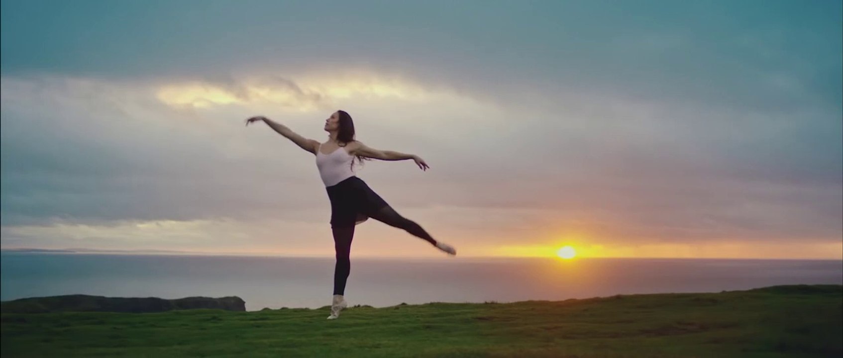 Beautiful Girl sunset dancing