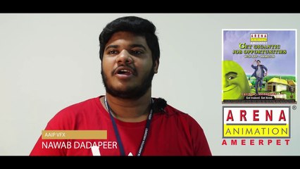 Nawab dadapeer Experience in AAIP VFX Course in Arena Ameerpet