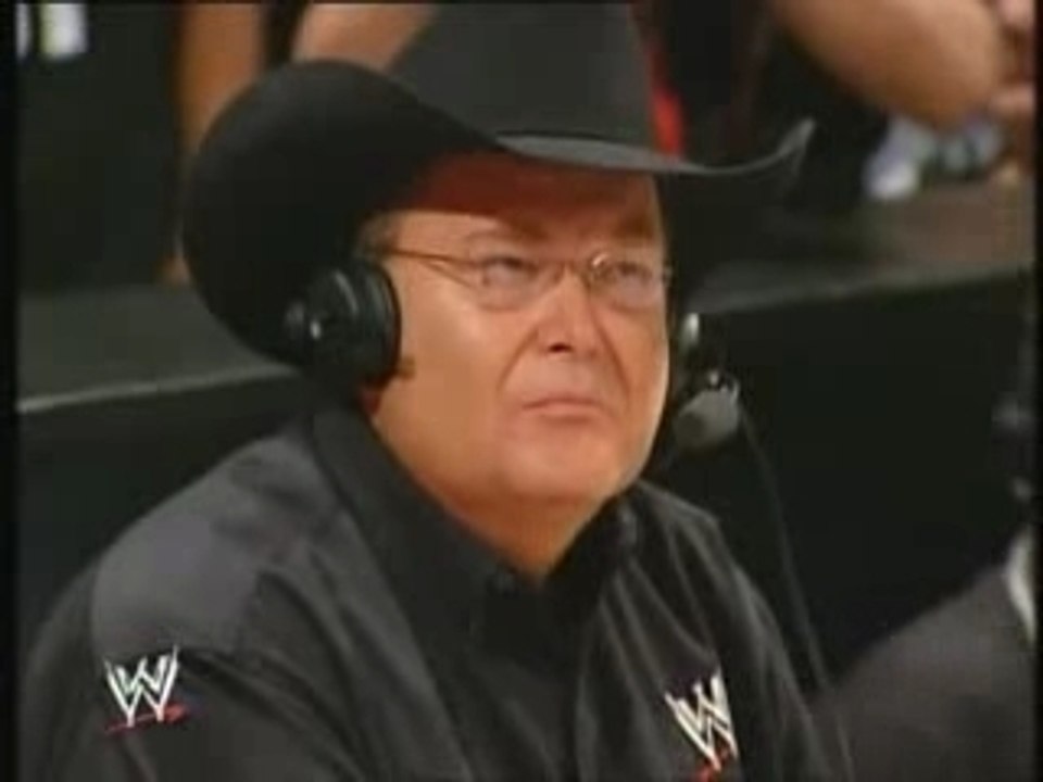 Michael Cole and Tazz confront Jim Ross and Jerry Lawler
