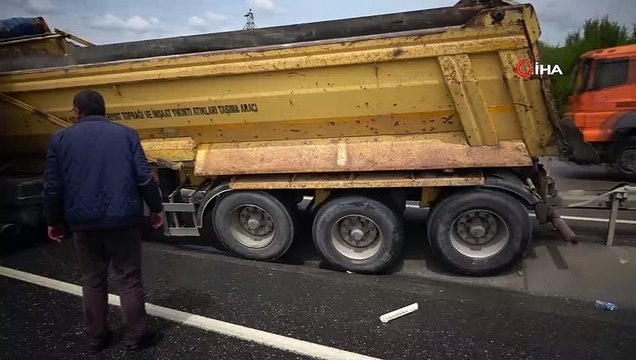 Şile yolunda faciadan dönülen kaza: 2 yaralı