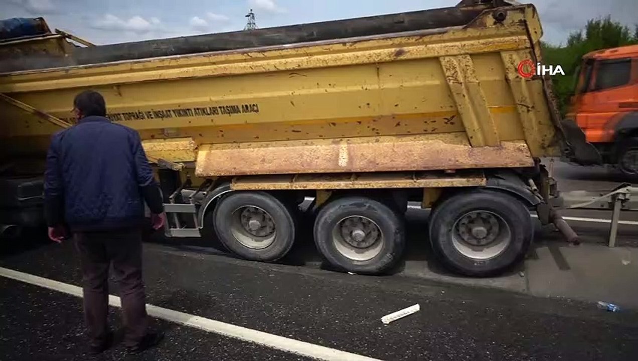 Şile yolunda faciadan dönülen kaza: 2 yaralı