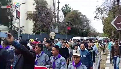 مسيرات متفرقة للناخبين دعما للتعديلات الدستورية