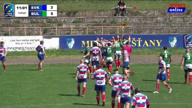REPLAY SLOVAKIA / BULGARIA - RUGBY EUROPE CONFERENCE 2 SOUTH 2018/2019