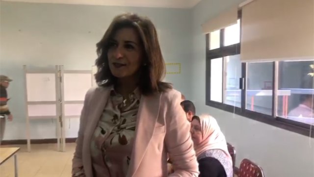 وزيرة الهجرة تدلي بصوتها في الاستفتاء على التعديلات الدستورية