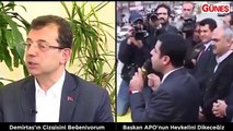 Ekrem İmamoğlu, Kandil'in sözcüsü HDP'li Demirtaş'a övgüler dizdi