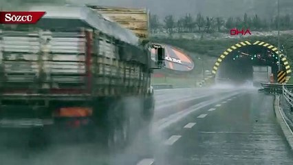 Bolu Dağı’nda kar yağışı