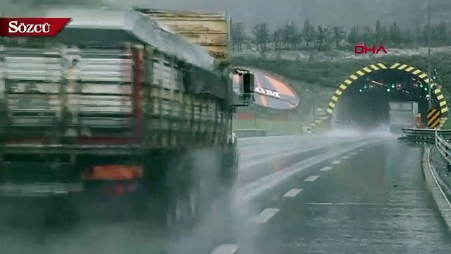 Bolu Dağı’nda kar yağışı