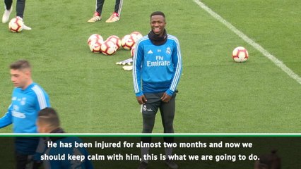 Zidane urges caution over Vinicius return from injury