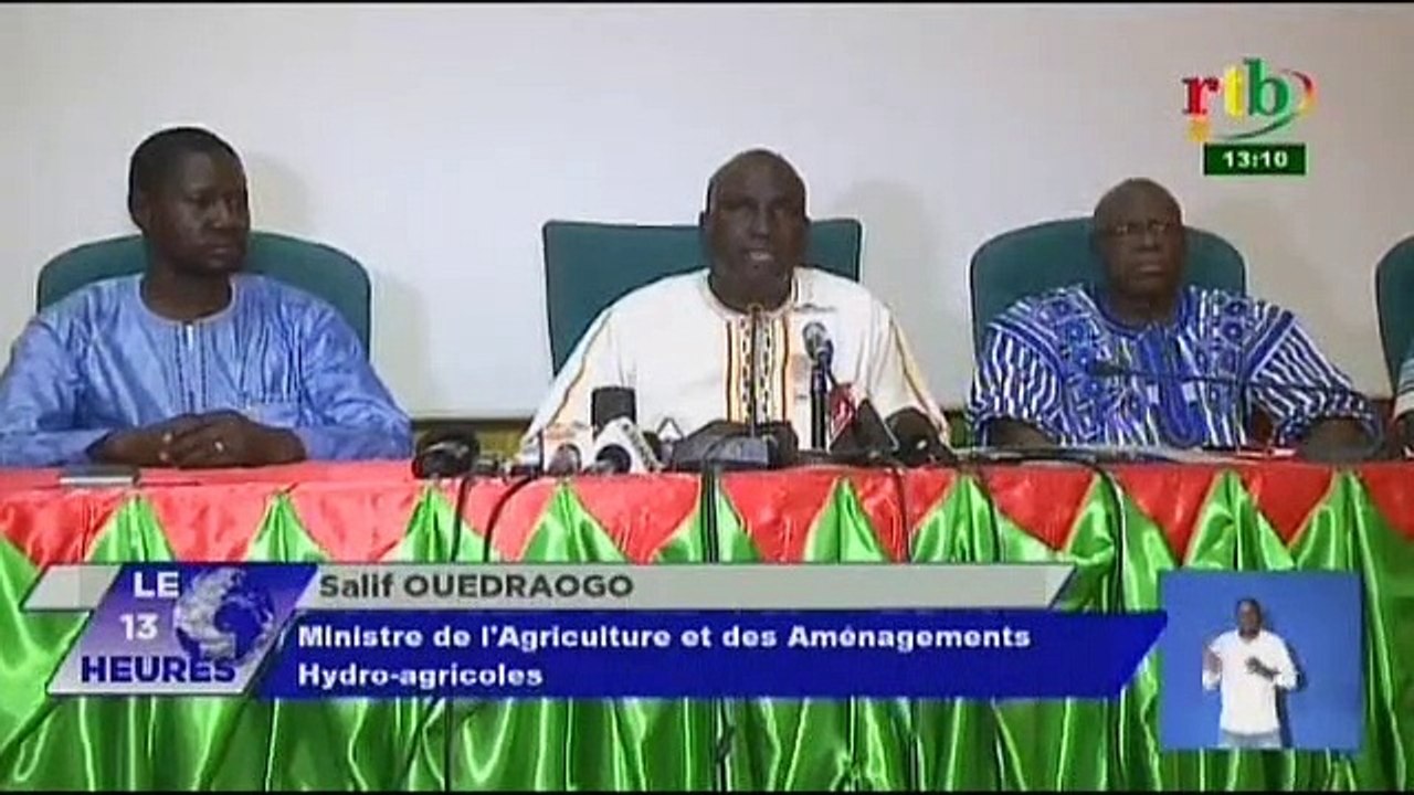 RTB/Point de presse des préparatifs de la 28ème journée nationale du paysan par les membres du comité d’organisation