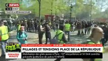 Gilets jaunes: Pourquoi les forces de l'ordre font-elles usage d'un canon à eau de couleur bleue place de la République à Paris ?