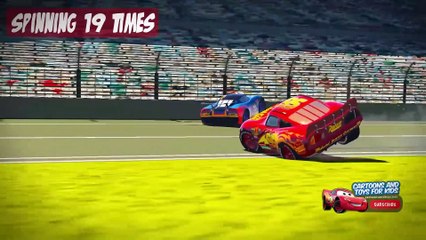 Cars 3 Nascar Racing Top 10 Best Barrel #Roll Most Spinning Crash Scenes - Cars 3 Lightning Mcqueen