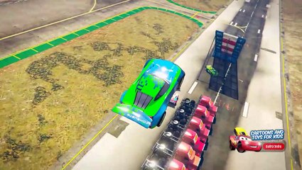 CARS 3 NEXT GEN 50 MACK TRUCK JUMP OVER CHALLENGE (Cars 3 Challenge)