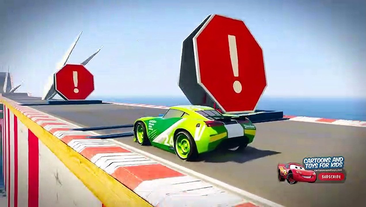Cars 3 Next Gen Action Parkour Challenge (Lightning Mcqueen H.J. Hollis Ryan Laney Chase Racelott)