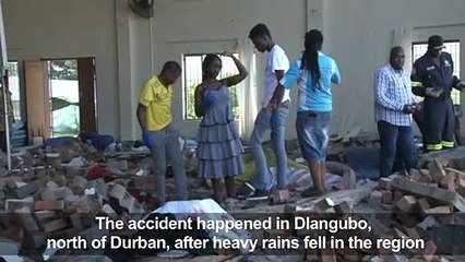 13 killed as church roof collapses in South Africa