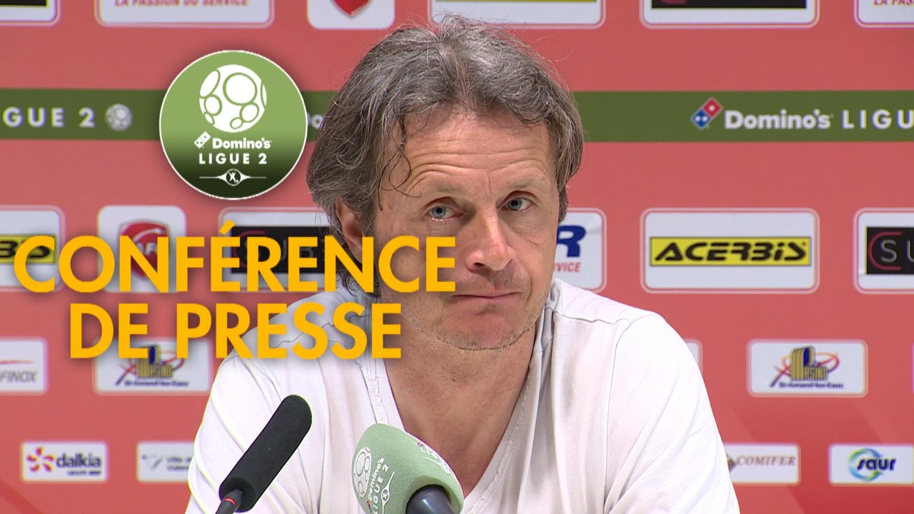 Conférence de presse Valenciennes FC - AS Béziers (5-6) : Réginald RAY (VAFC) - Mathieu CHABERT (ASB) - 2018/2019