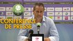 Conférence de presse Grenoble Foot 38 - RC Lens (0-2) : Philippe  HINSCHBERGER (GF38) - Philippe  MONTANIER (RCL) - 2018/2019